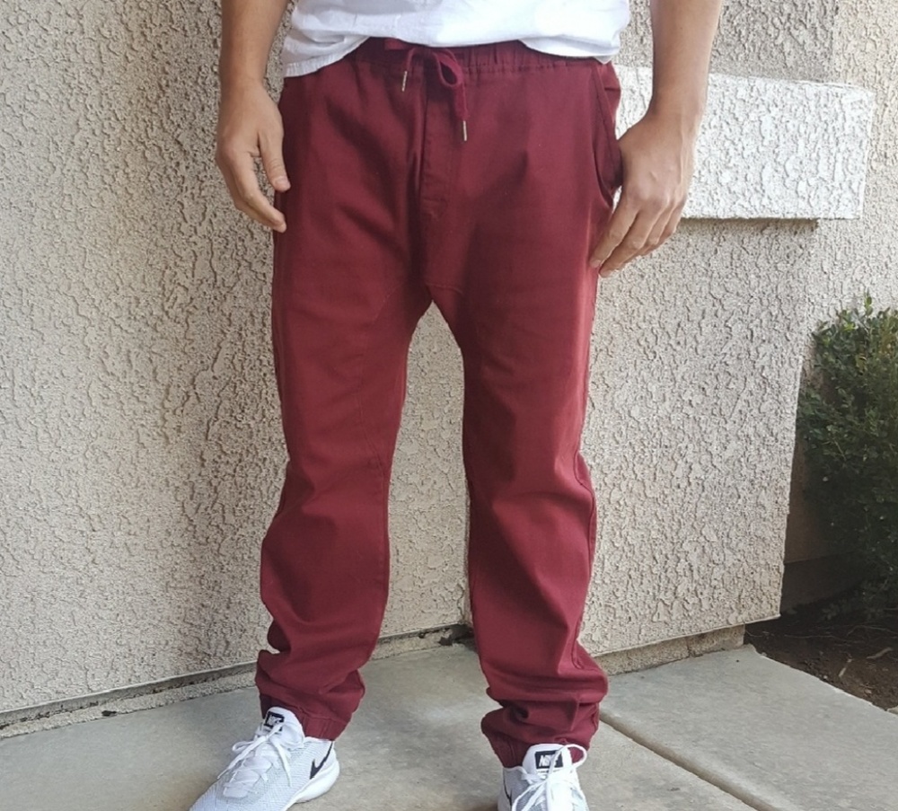 Scout Men's Burgundy Joggers Size 38